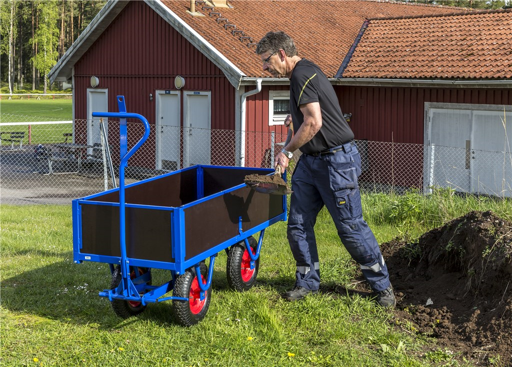 Flakvagn, 2500x1000x490mm, 800kg, Blå