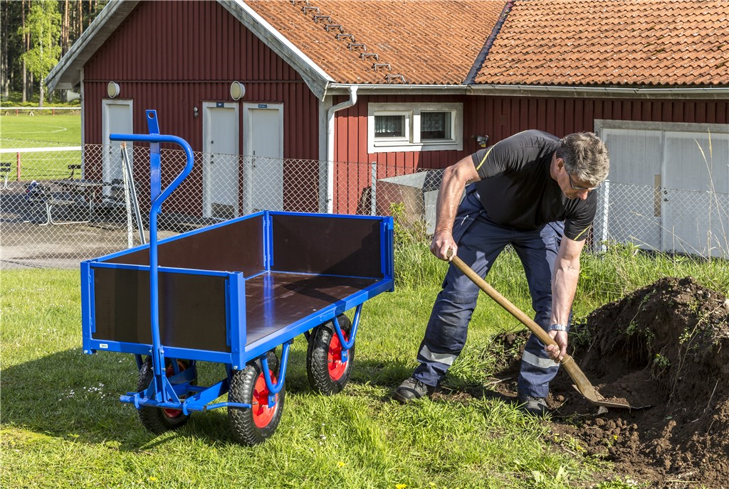 Flakvagn, 2500x1000x490mm, 800kg, Blå