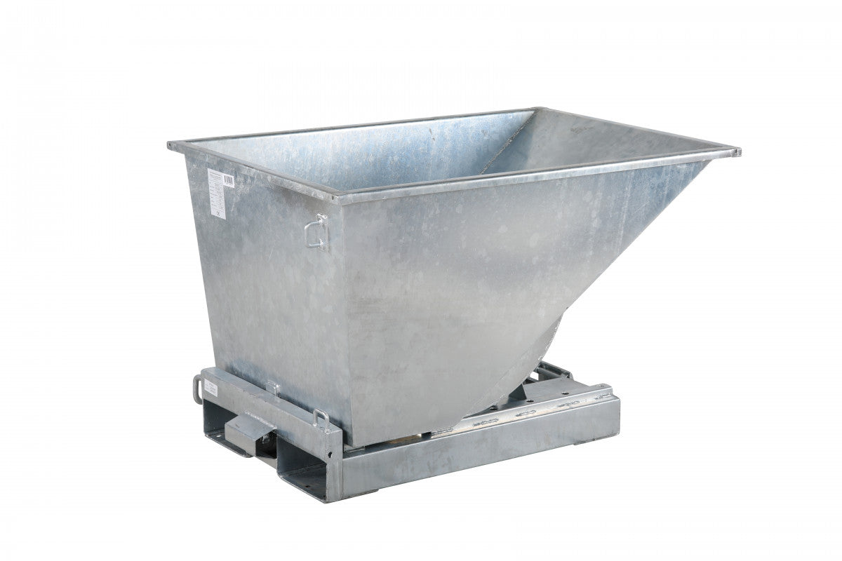 Galvaniserad tippcontainer, 300 liter, 2500kg