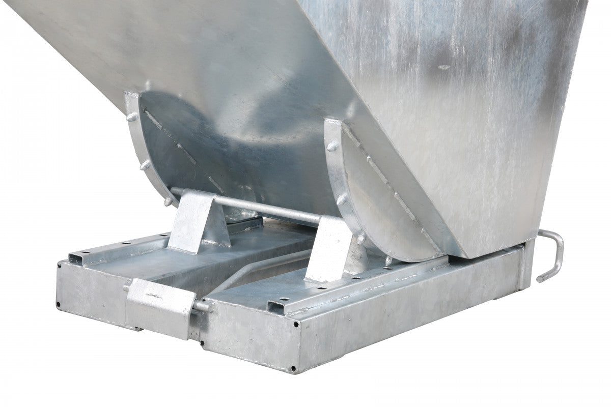 Galvaniserad tippcontainer, 300 liter, 2500kg