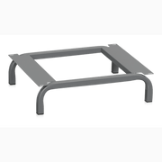 Klädskåpsstativ B=600 mm i metall med stabil och hygienisk design för enkel montering och lättstädning.