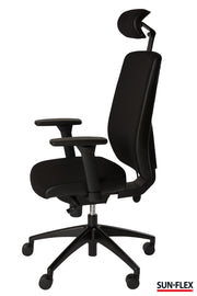 Kontorstol, Sun-flex officechair HB, Svart