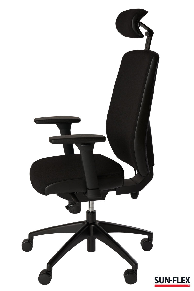 Kontorstol, Sun-flex officechair HB, Svart
