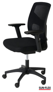 Kontorstol, Sun-flex officechair Mesh, Svart