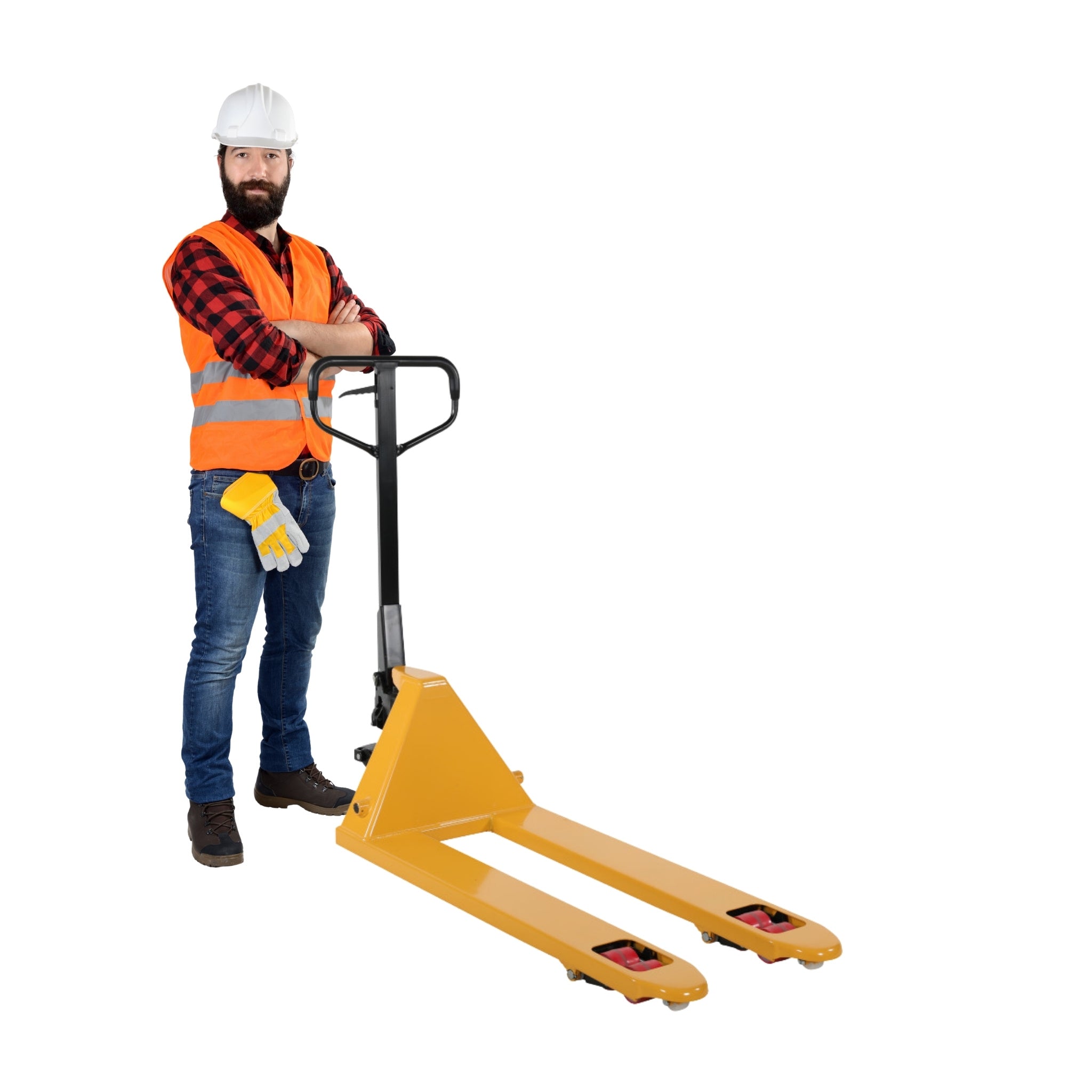Pallyftare 2500kg, 540x1150mm, Quicklift, gummi/poly, boggi