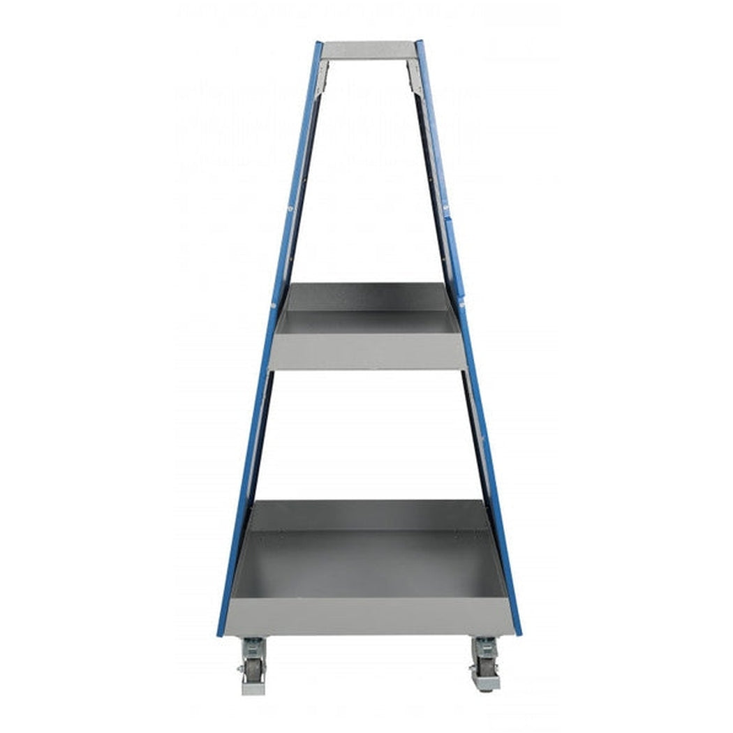 Perforerad verktygsvagn 1000x1500 med robust konstruktion och stora avställningsytor för effektiv verkstadsorganisation.