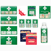 Refill första hjälpen station Cederroth med plåster, bandage, antiseptiska servetter och förbandsmaterial.