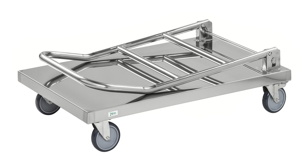 Rostfri plattformsvagn, 830x530x940mm, 100kg