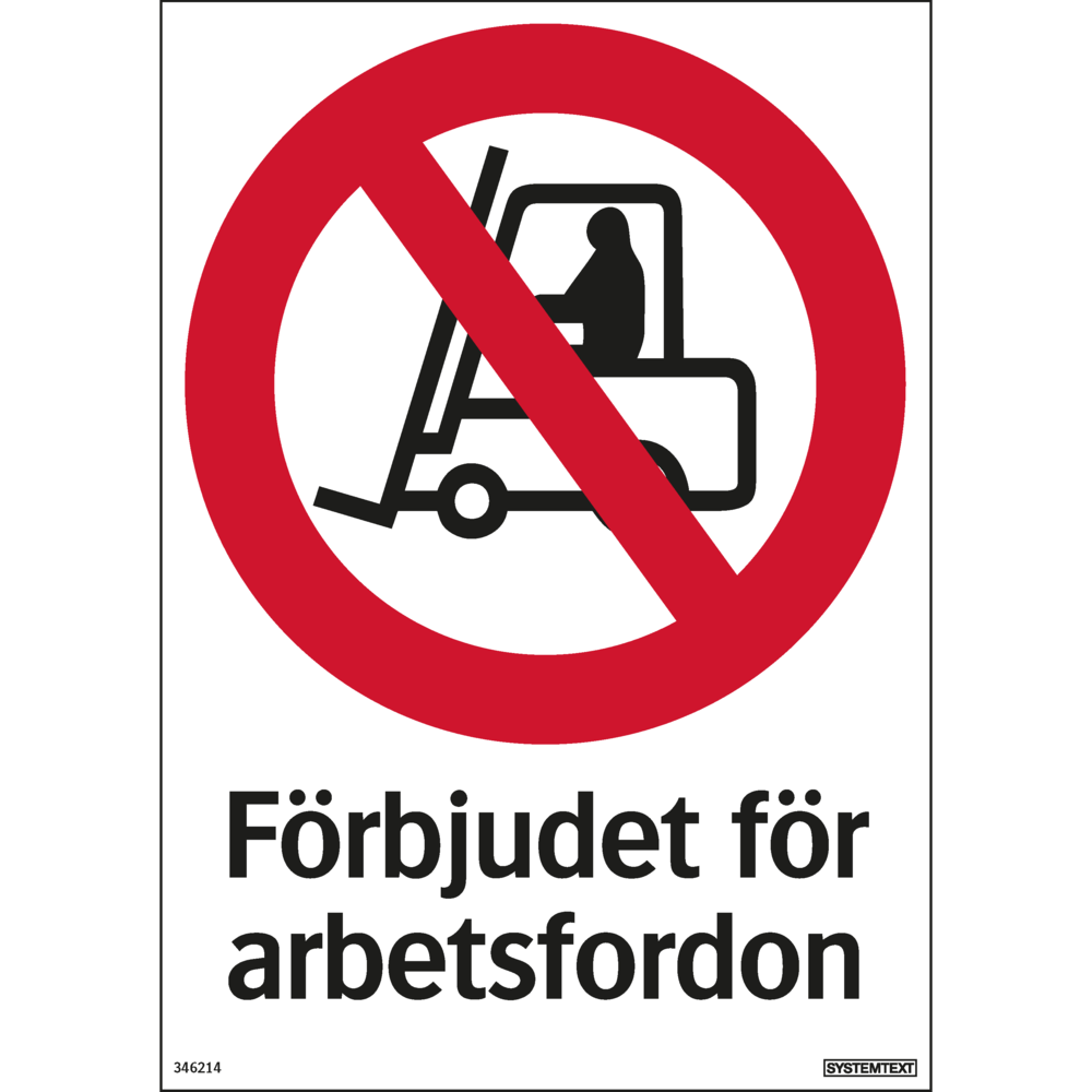 Förbudsskyltar, 210x297 mm