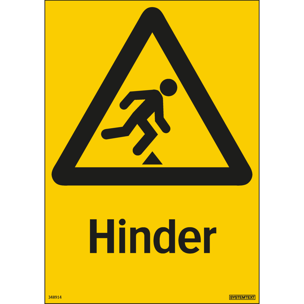 Varningsskyltar, 210x297 mm