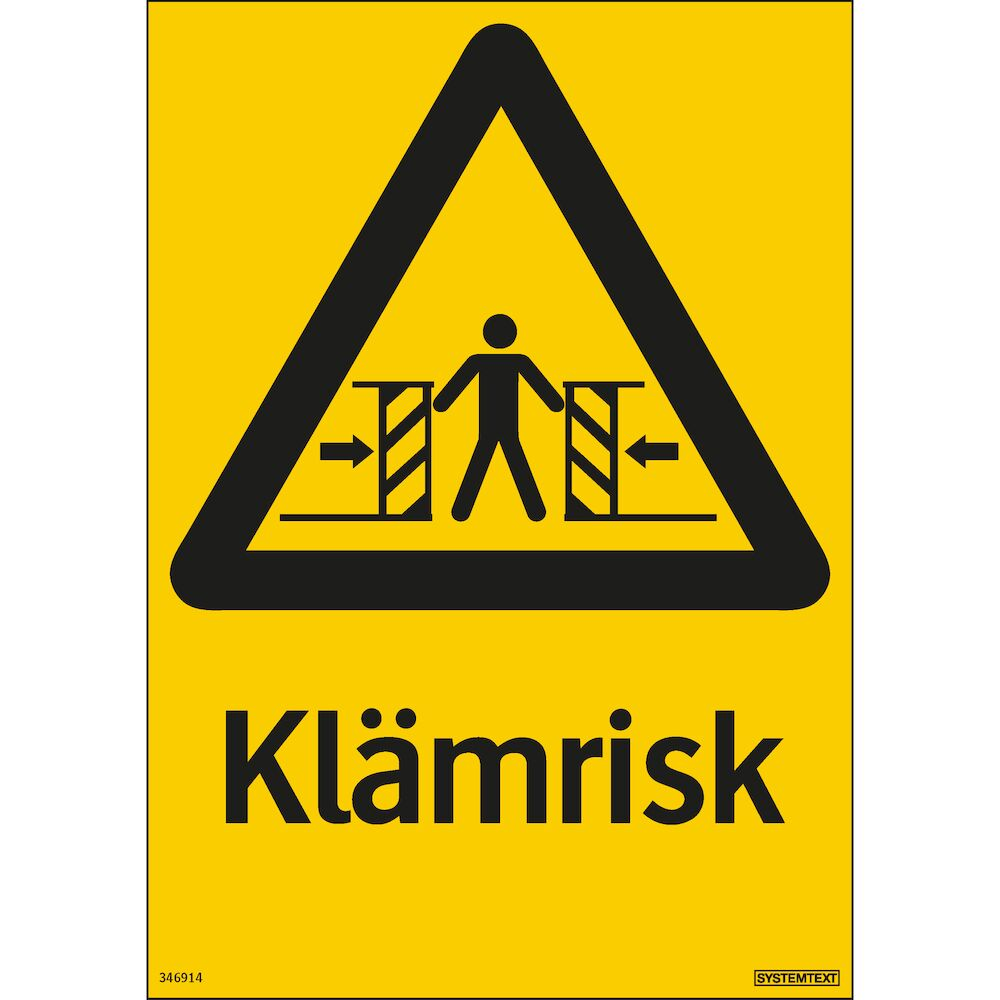 Varningsskyltar, 210x297 mm