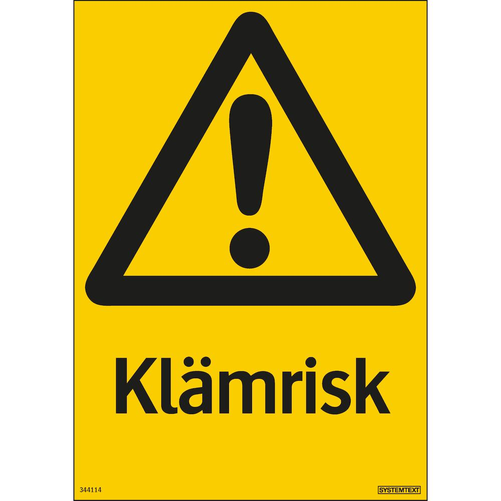 Varningsskyltar, 210x297 mm