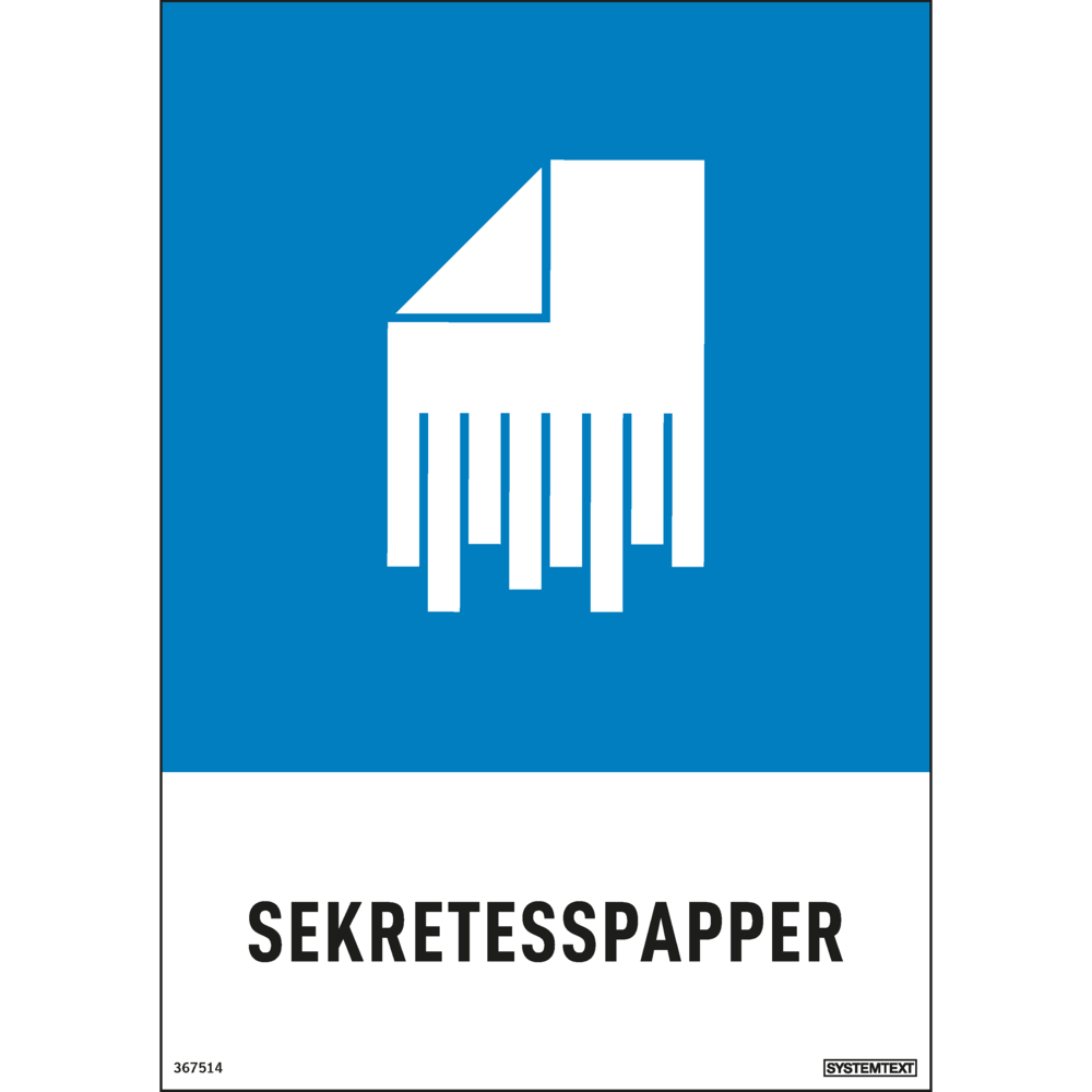 Återvinningsdekaler, 210x297 mm