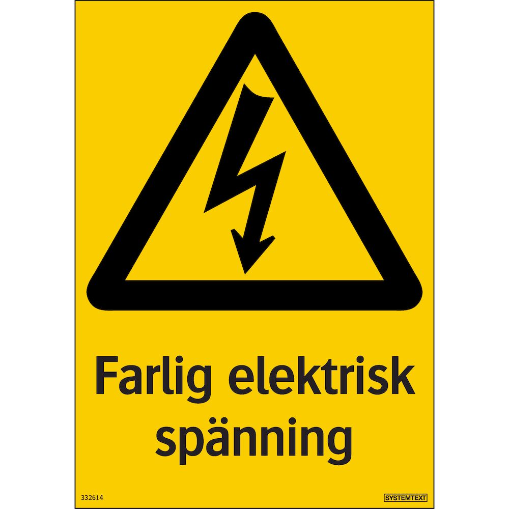 Varningsskyltar, 210x297 mm