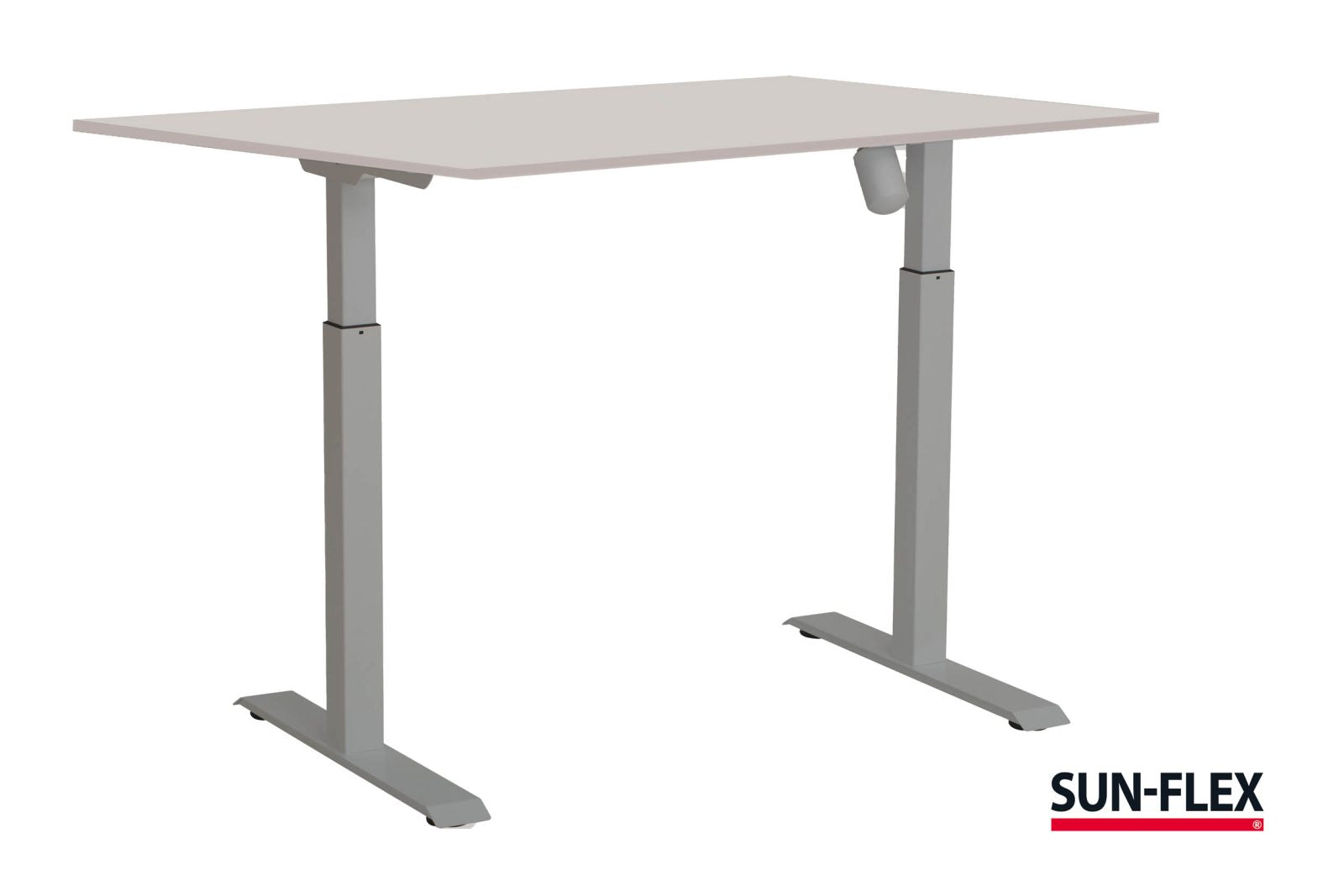 Höj och sänkbart skrivbord, Aluminium stativ, 1400x800 mm