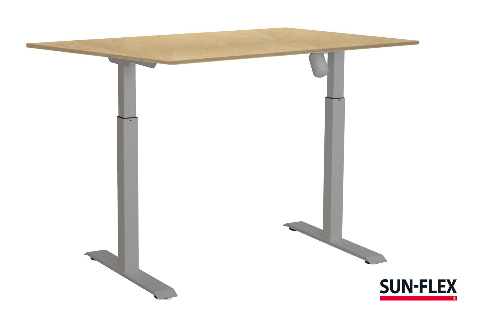 Höj och sänkbart skrivbord, Aluminium stativ, 1200x800 mm