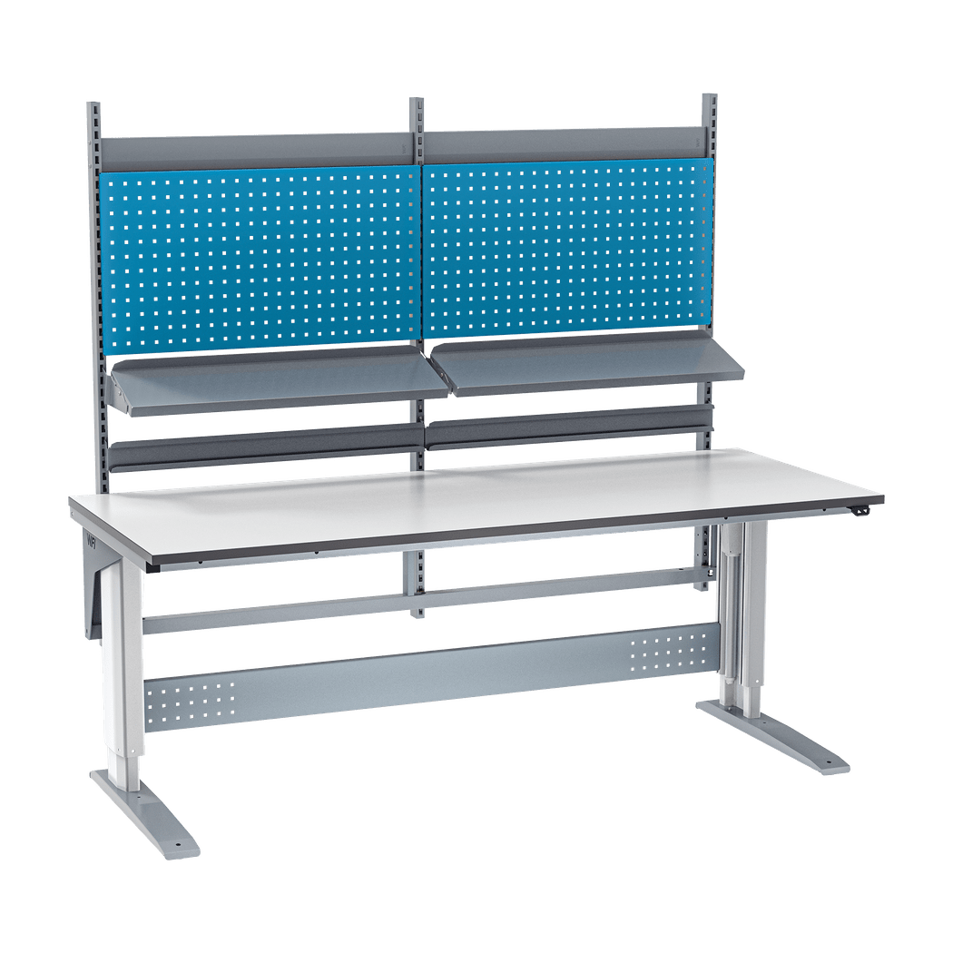 Höj- & sänkbart arbetsbord 112 W400 2000x800x24 mm Laminat