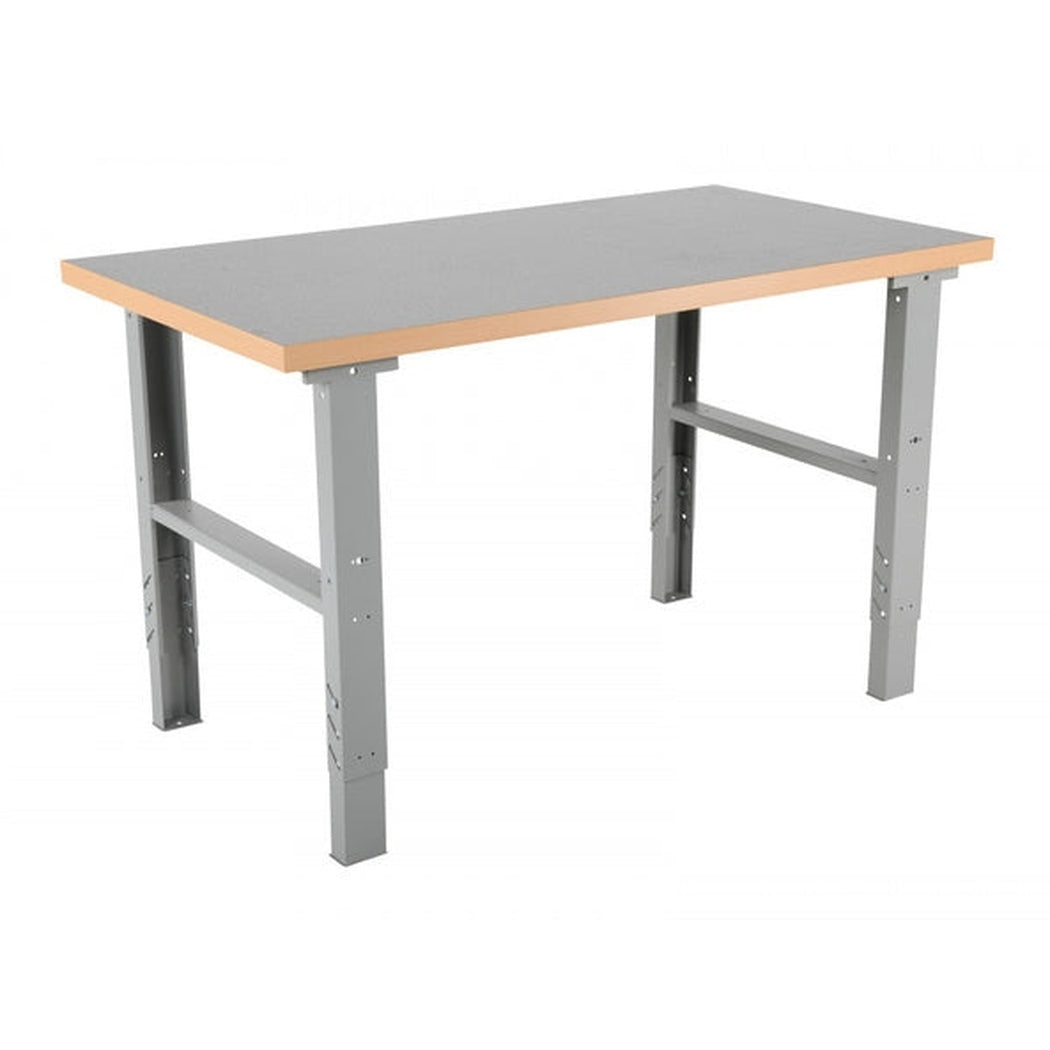 Arbetsbord 2000mm med robust metallstativ och hållbar arbetsyta för effektivt och ergonomiskt arbete.