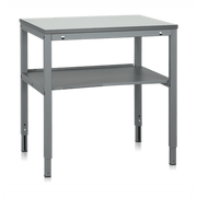 Arbetsbord LD 800-2000x600 mm Laminat med justerbara ben, slitstark laminatskiva och robust konstruktion för arbetsmiljöer.
