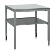 Arbetsbord LD 800-2000x800 mm laminat med justerbara ben och robust konstruktion för tunga arbetsuppgifter.