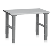 Arbetsbord HD 500 1200-2500x800 mm stål med justerbara ben och robust arbetsyta för professionellt och hobbybruk.