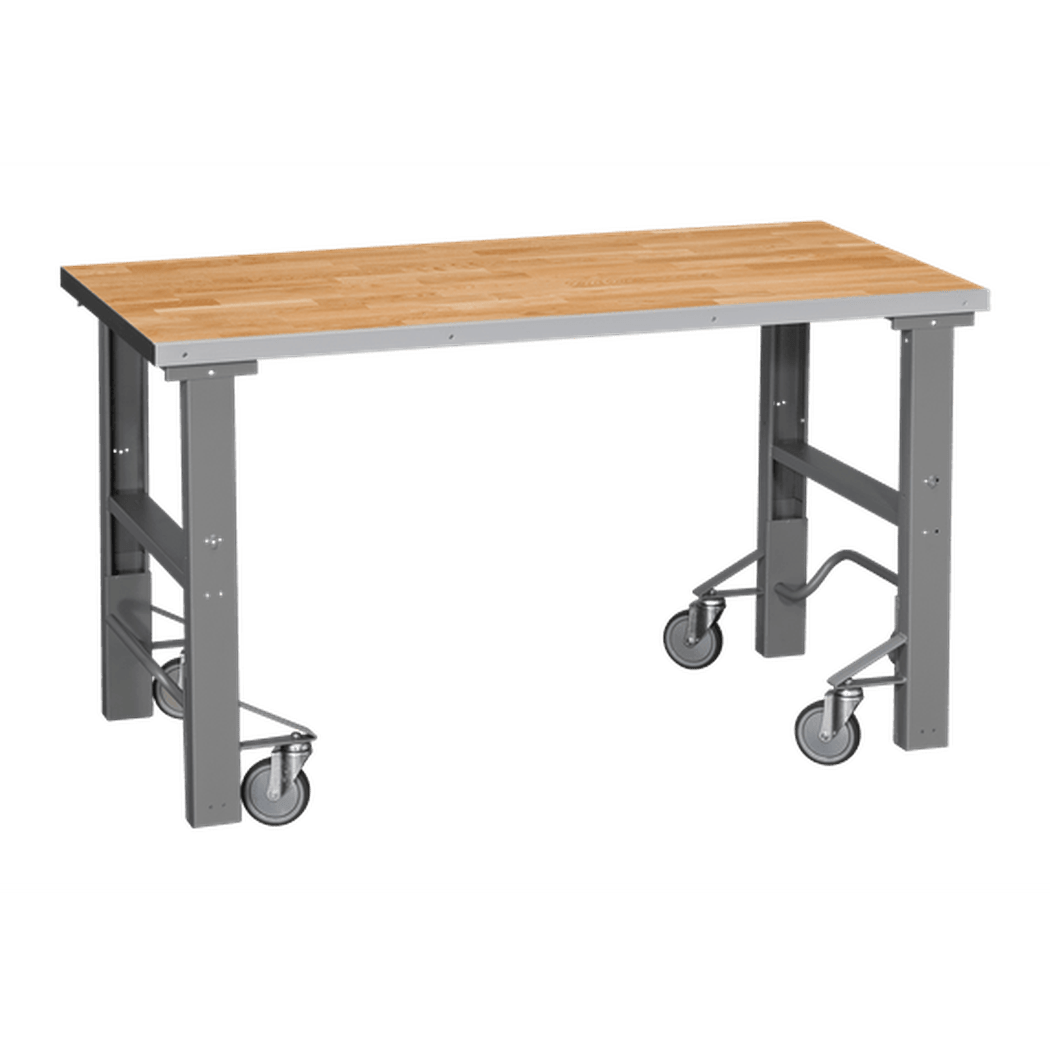 Arbetsbord HD 500 Mobil 1600-2000x800 mm Ekparkett