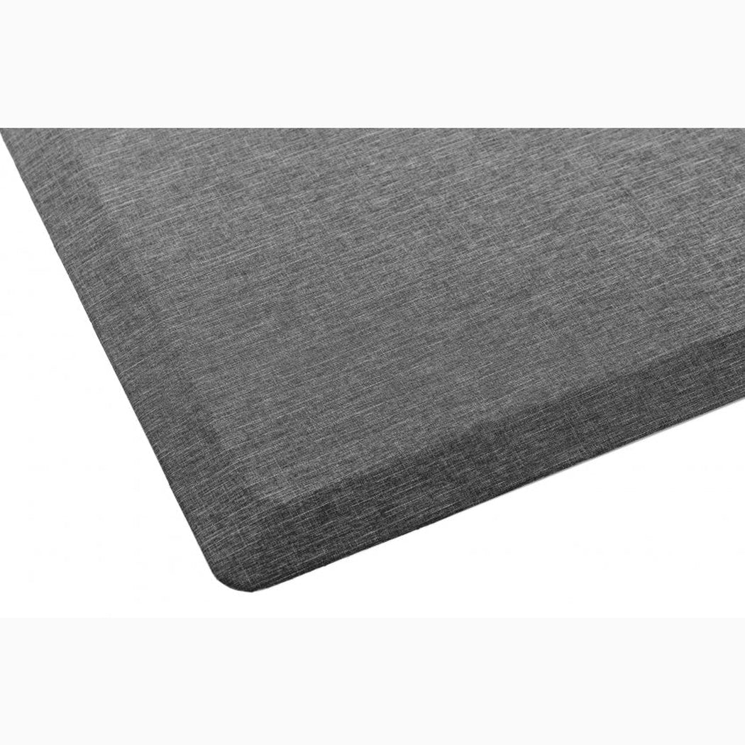 Arbetsplatsmatta Senso Office, 520x820mm i grått med polyuretan och textillager för optimal komfort och hållbarhet.