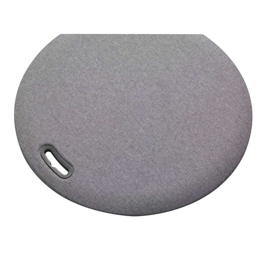 Arbetsplatsmatta Senso Rondo, diameter 600mm, grå, ergonomisk polyuretanmatta för bättre komfort och stöd vid stående arbete.