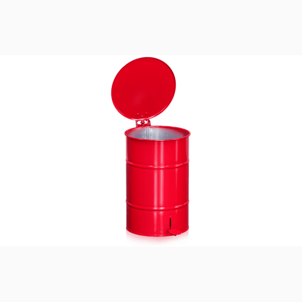 Avfallsbehållare, höjd 475 mm, 30 liter, inkl. fotpedal