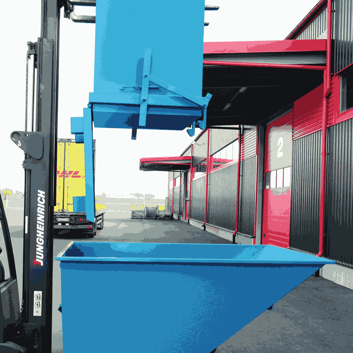 Bottentömmande container, 700L