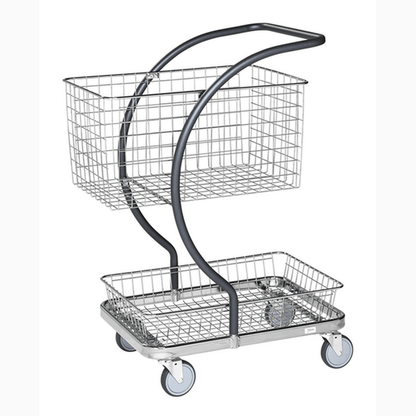 C-line korgvagn med stor korg, 685x450x1000 mm