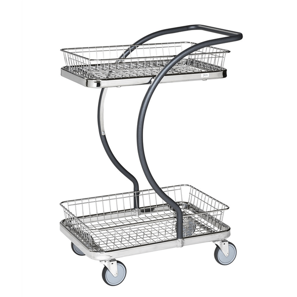 C-line korgvagn med liten korg, 685x450x1000 mm