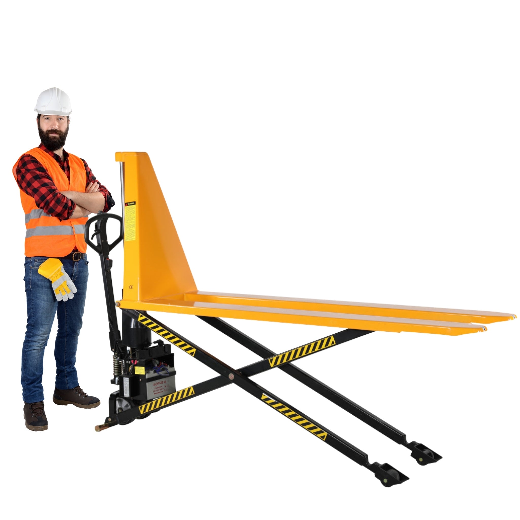 EL Saxlyftvagn, 1000kg, 540x2000mm, singel/poly