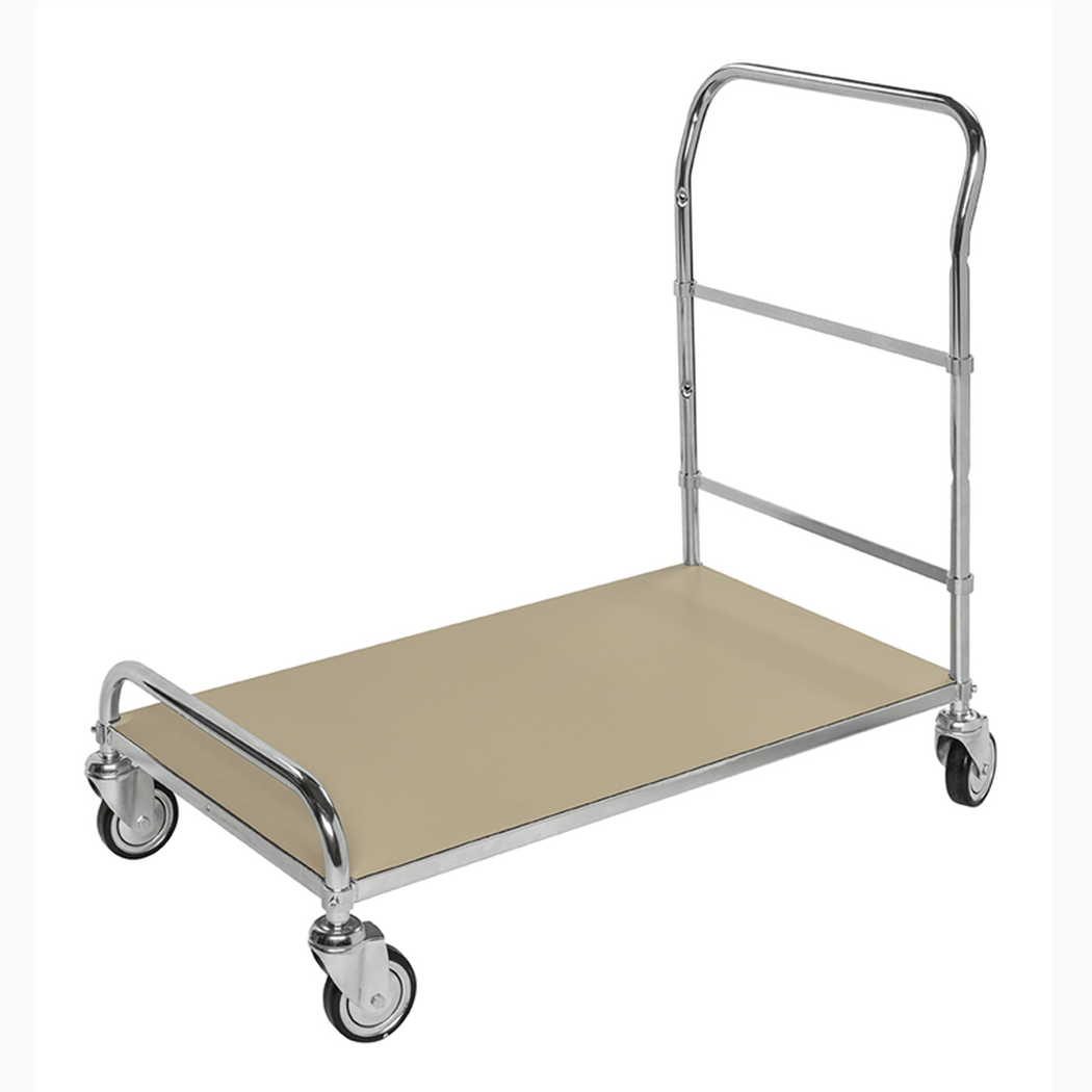 ESD plattformsvagn 950x550x915mm tål 250kg, elförzinkad yta med värmetålig plattform för säker transport.