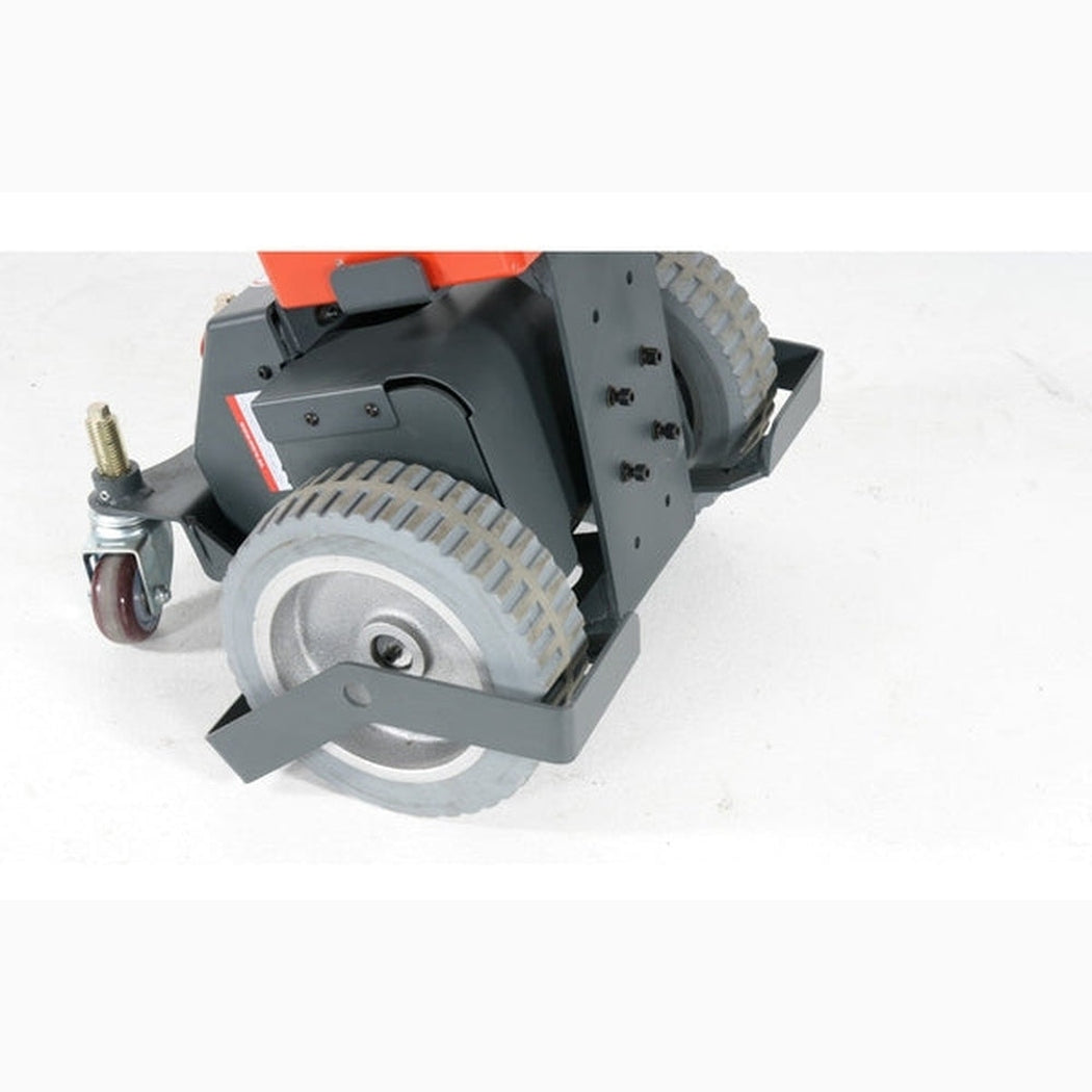 Elektrisk dragvagn, 1000kg med robust hjul och låg svängradie för effektiv och säker transport i industrimiljö.