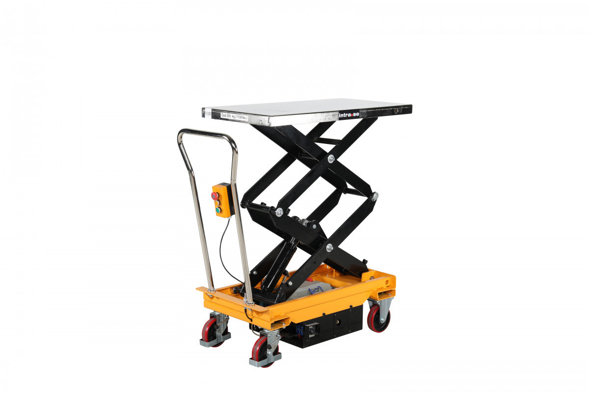 Elektrisk lyftbordvagn, 1010x520mm, 500kg, höjd 495-1618mm