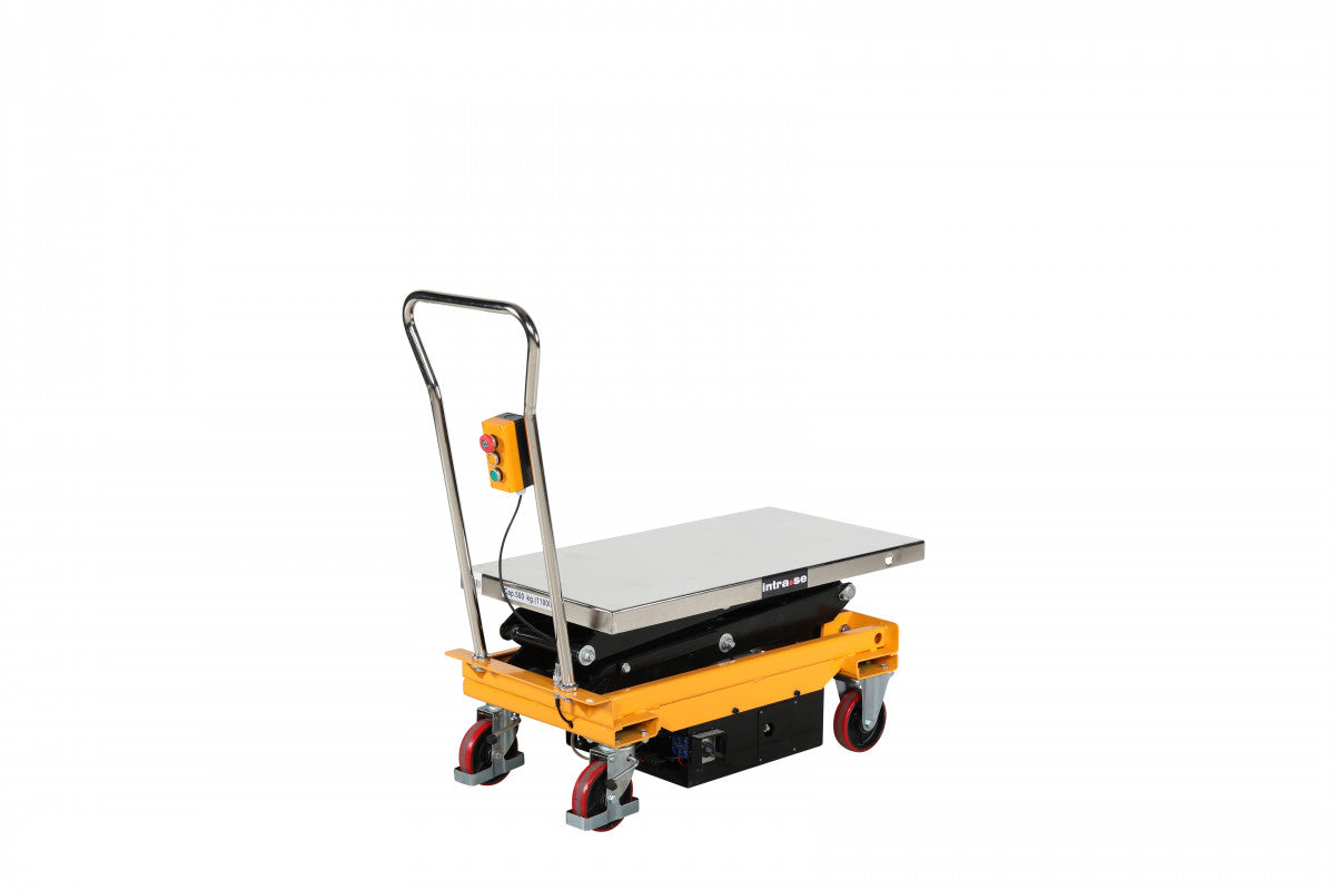 Elektrisk lyftbordvagn, 1010x520mm, 500kg, höjd 495-1618mm