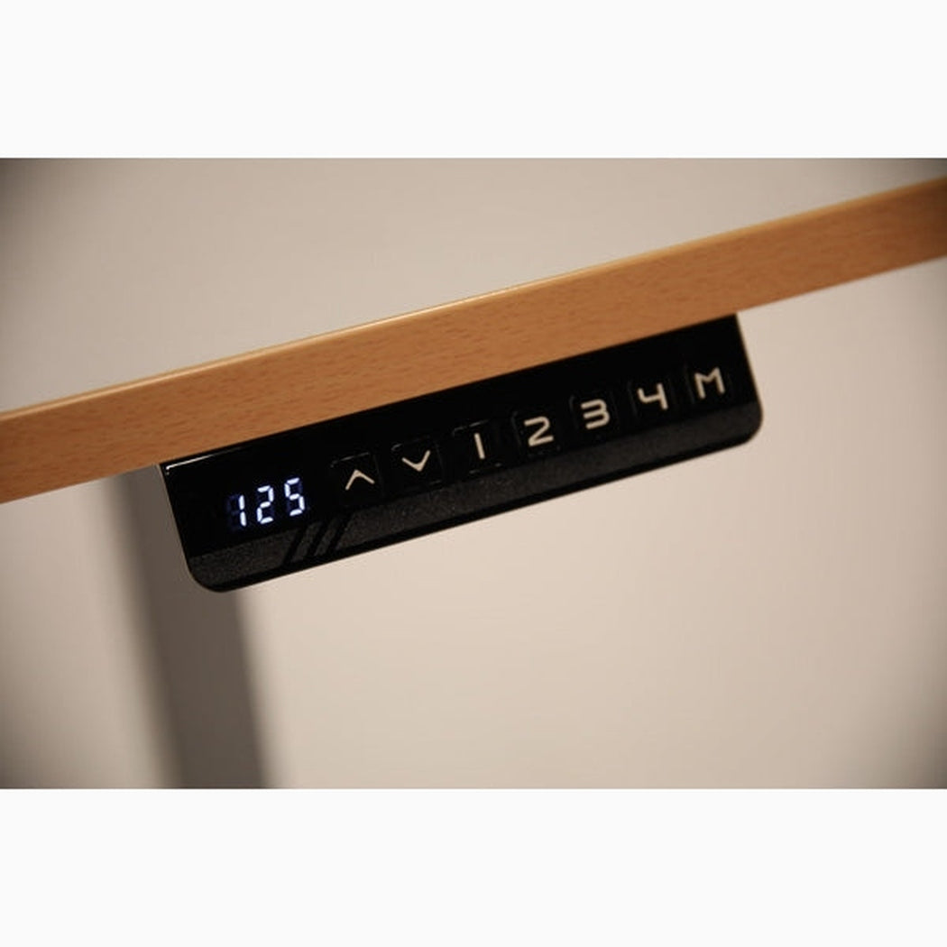 Elektriskt arbetsbord 2000 mm med digital höjdjustering och minnesfunktion för ergonomiskt anpassat arbetsbord.