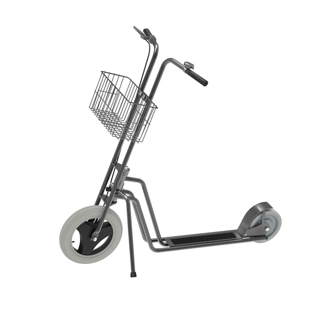 Ergonomisk sparkcykel, 1230x645x1070mm, 150kg, punkteringsfria hjul