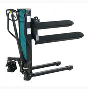 Ergonomisk staplare 540x1150mm med tiltbar funktion för effektiv och ergonomisk pallhantering i trånga utrymmen.