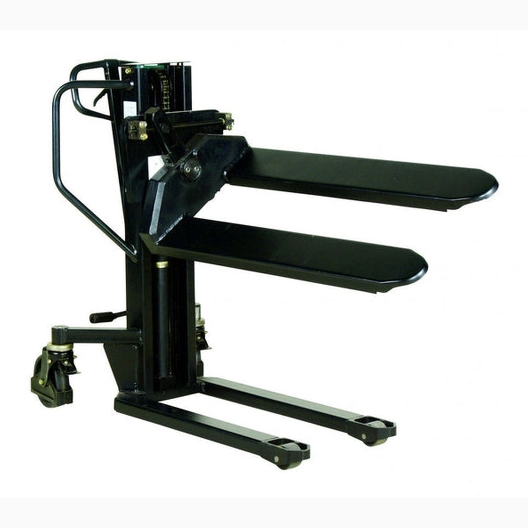 Ergonomisk staplare 540x1150mm tiltbar för effektiv pallhantering och ergonomiskt lyft i trånga utrymmen.