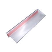 Etiketthållare för pallställ 210x39 mm, vinklad 45°, tejp/magnet, 50st/fp