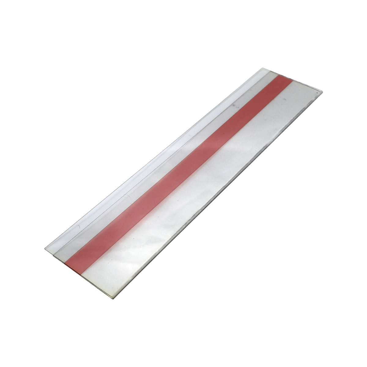 Etiketthållare för pallställ, 210x40 mm, rak, tejp/magnet, 50st/fp
