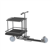 Extra hyllplan till ergonomisk sparkcykel med robust konstruktion och 2mm sarg för ökad lastkapacitet och stabilitet.
