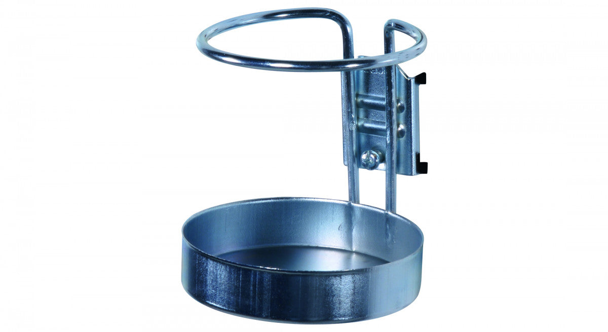 Flaskkrok, 80 mm för perforerade paneler med haksystem och stoppskruv för säker montering.