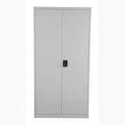 Förvaringsskåp, 1800x900x400mm, 50kg hylla, Grå med robust metall och spanjolettlås för säker förvaring.