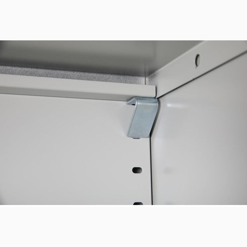 Förvaringsskåp, 2000x1000x500, Grå med robust stål och smart monteringsdetalj för enkel montering utan verktyg.