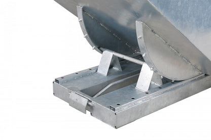 Galvaniserad tippcontainer, 1100 liter, 2500kg