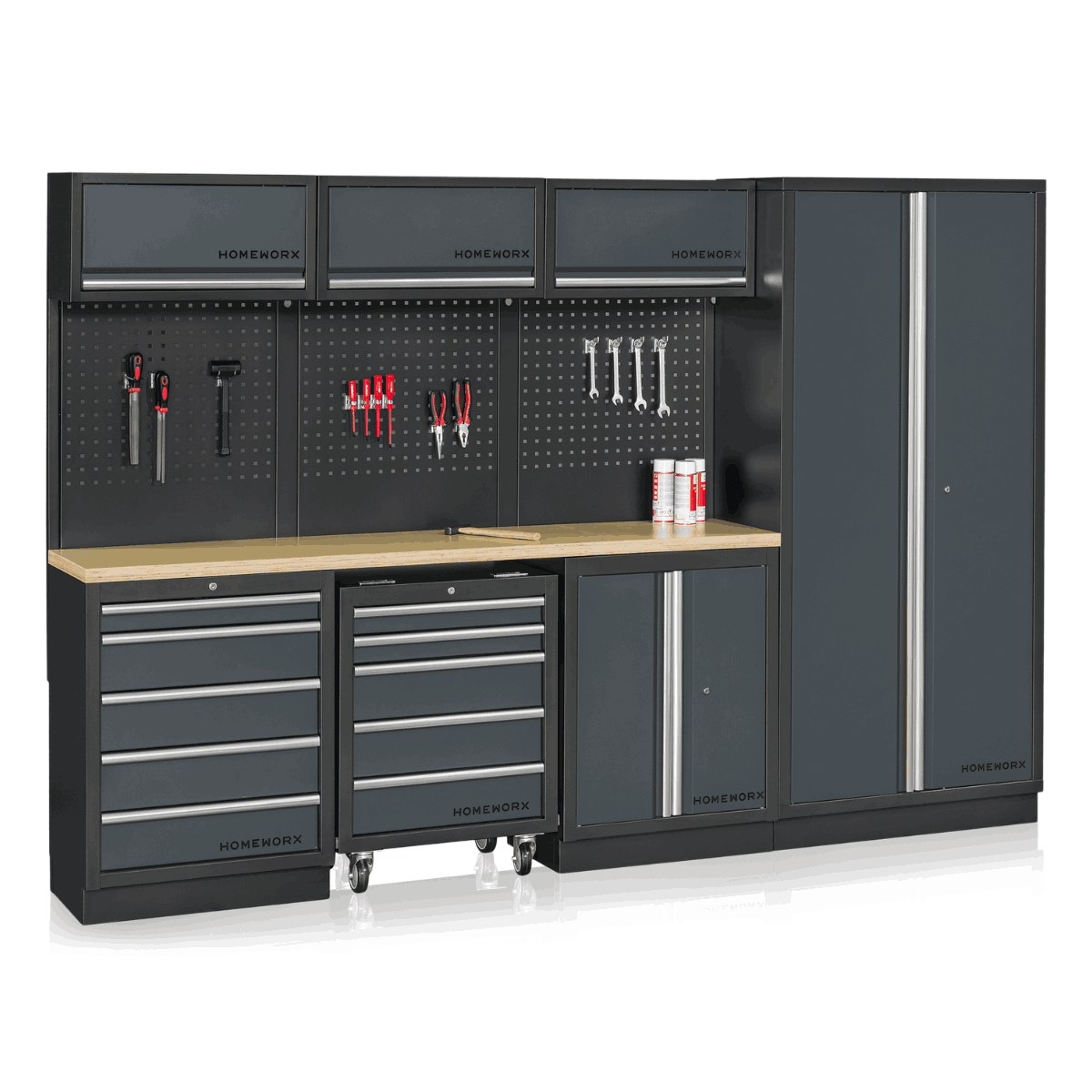 Garageinredning Homeworx Deluxe Grey