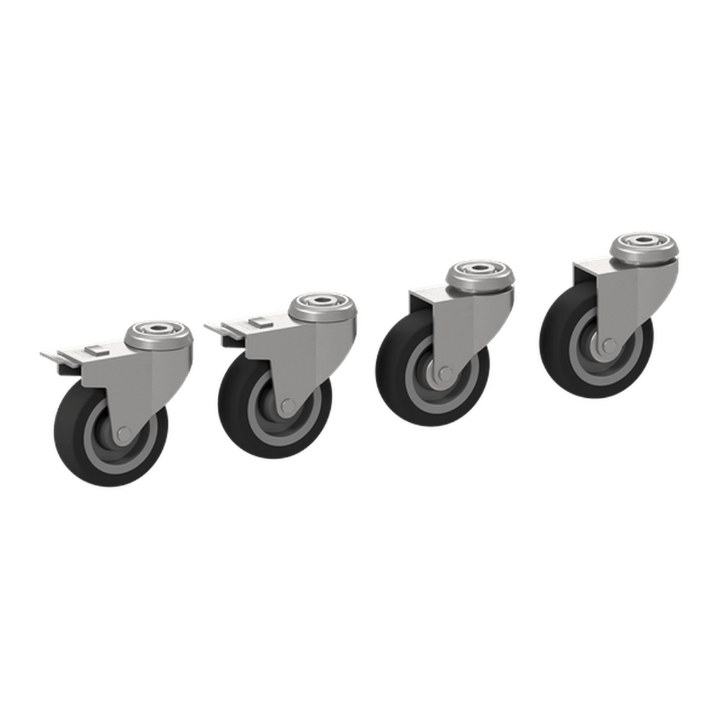 Hjulsats för Datorskåp 100 mm WFI